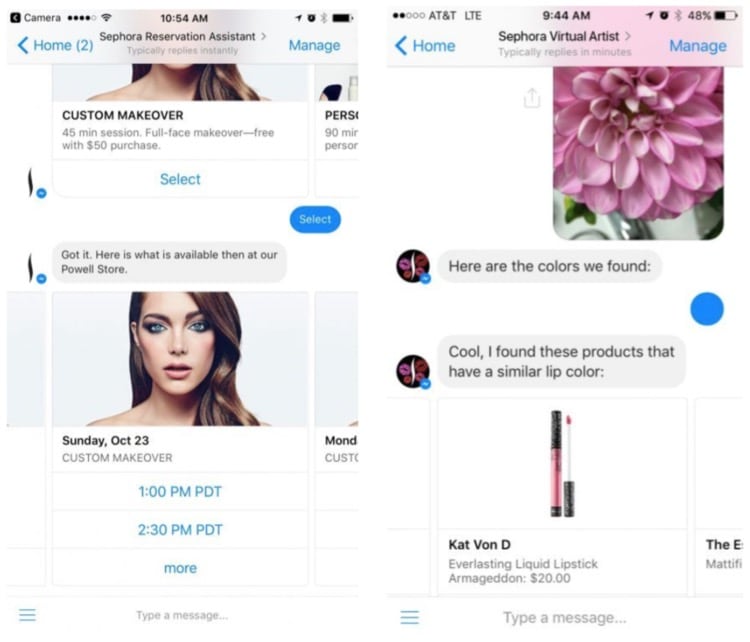 Sephora messenger bot customer support persuasion science