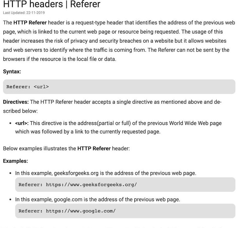 UTM Parameters, HTTP Referrer Definition and examples 