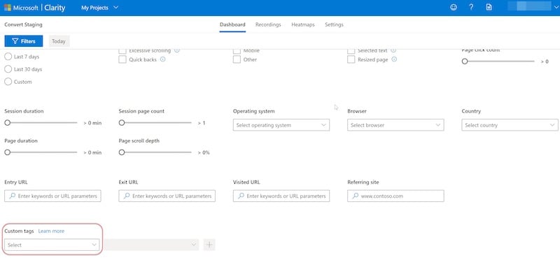 Microsoft Clarity - A/B Testing Software