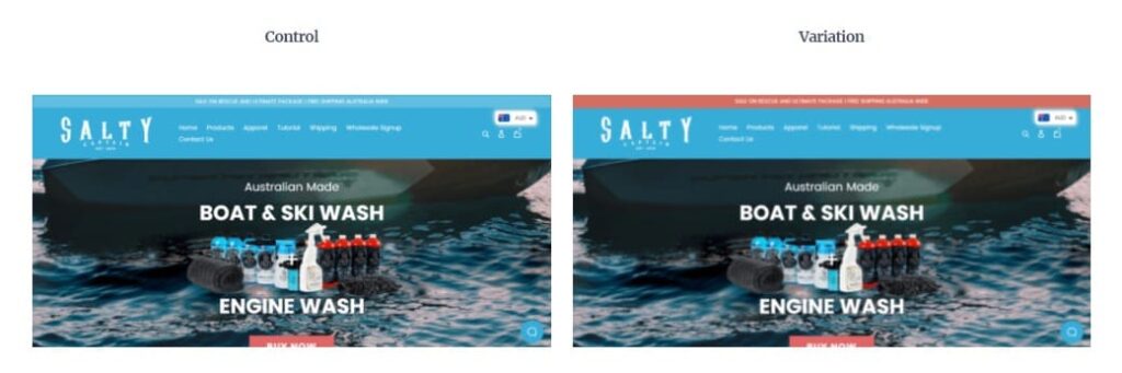 Salty Captain's Contrasting Color Variations