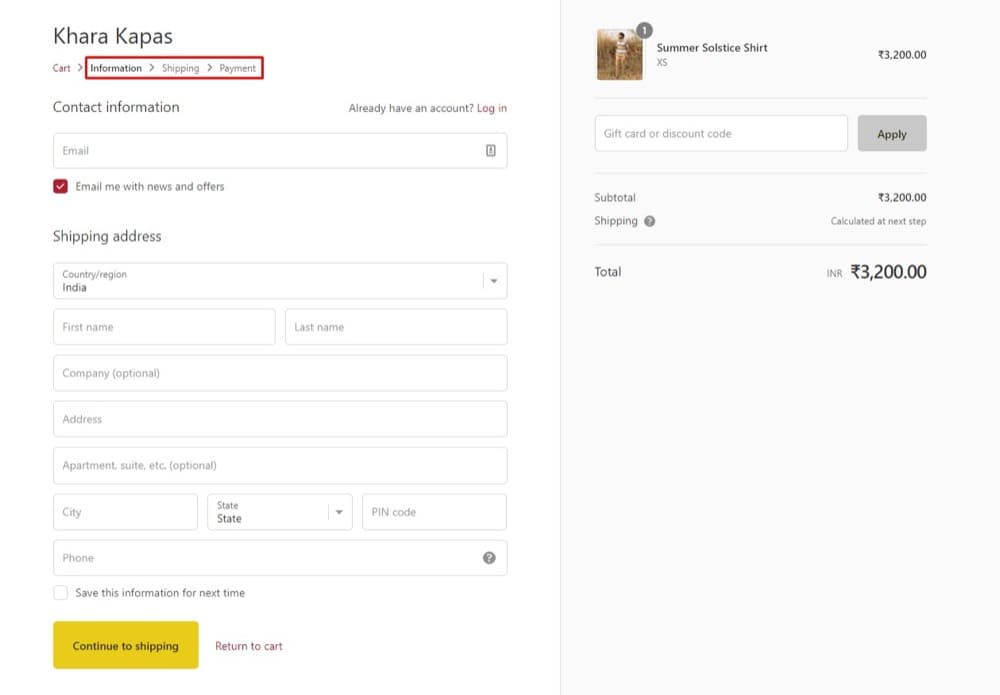 Create A Shopify Direct Checkout Link In 3 Steps - Oasis Optimization